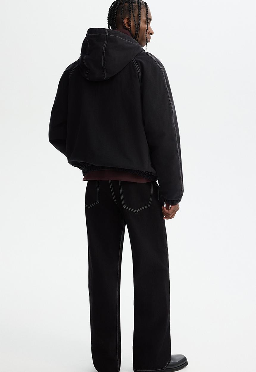 H&M - Padded canvas jacket - black