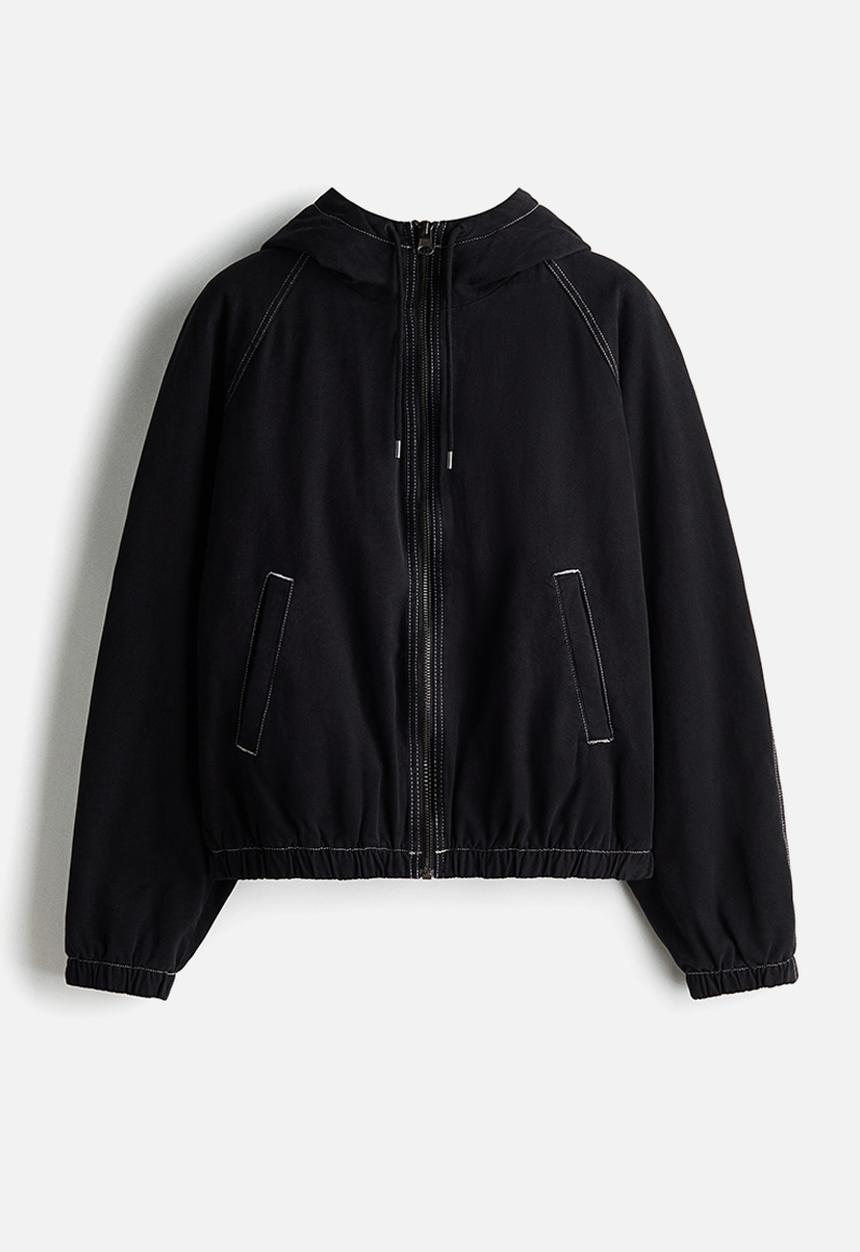 H&M - Padded canvas jacket - black