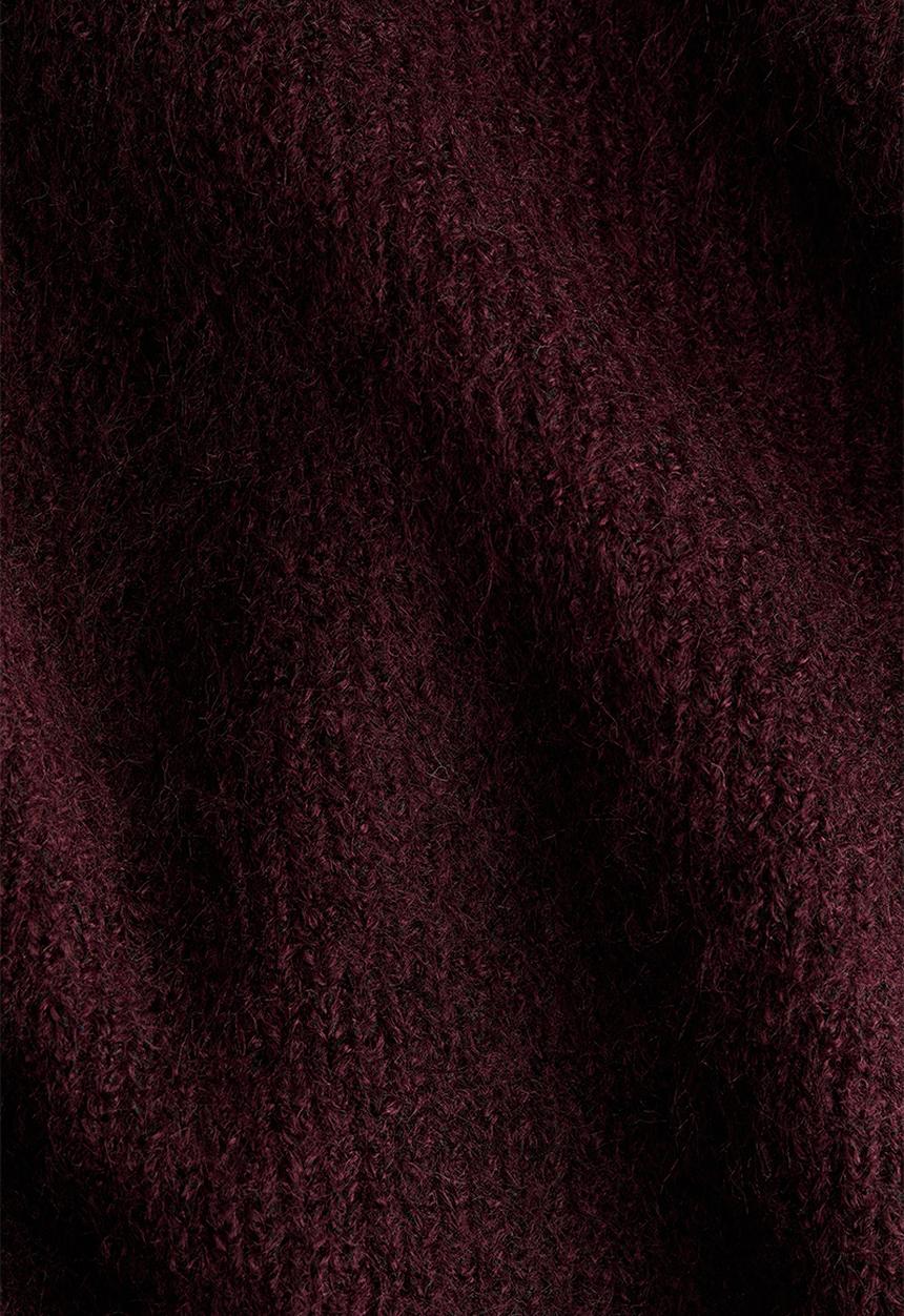 H&M - Off-the-shoulder jumper - burgundy