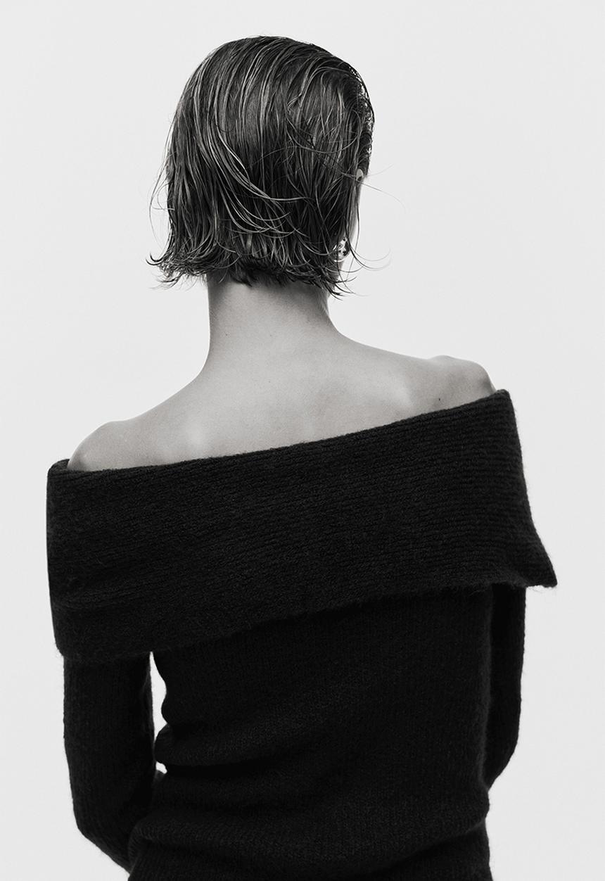 H&M - Off-the-shoulder jumper - burgundy