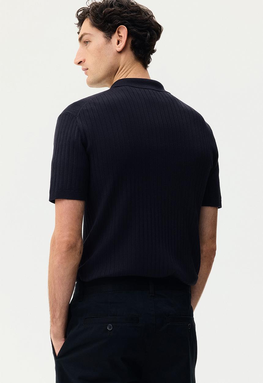 H&M - Slim fit polo shirt - dark blue