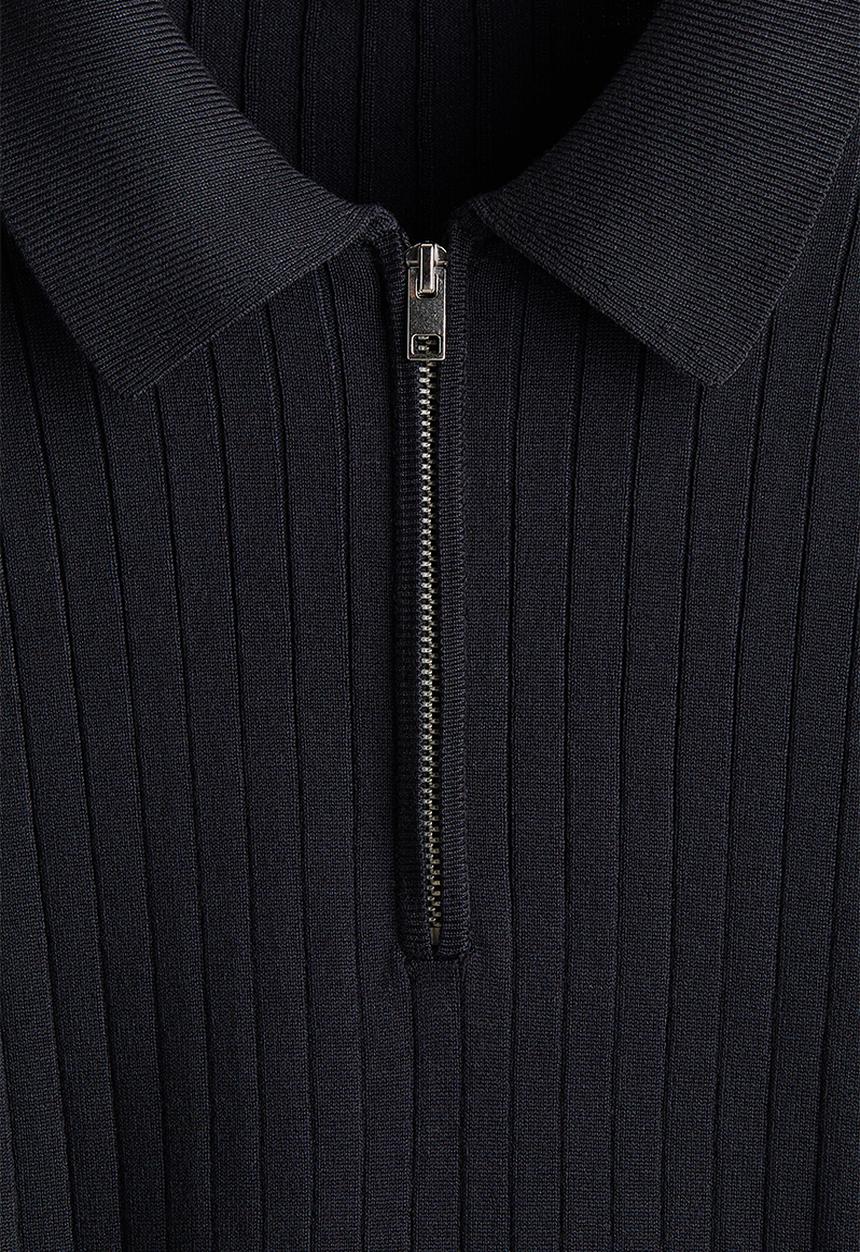 H&M - Slim fit polo shirt - dark blue