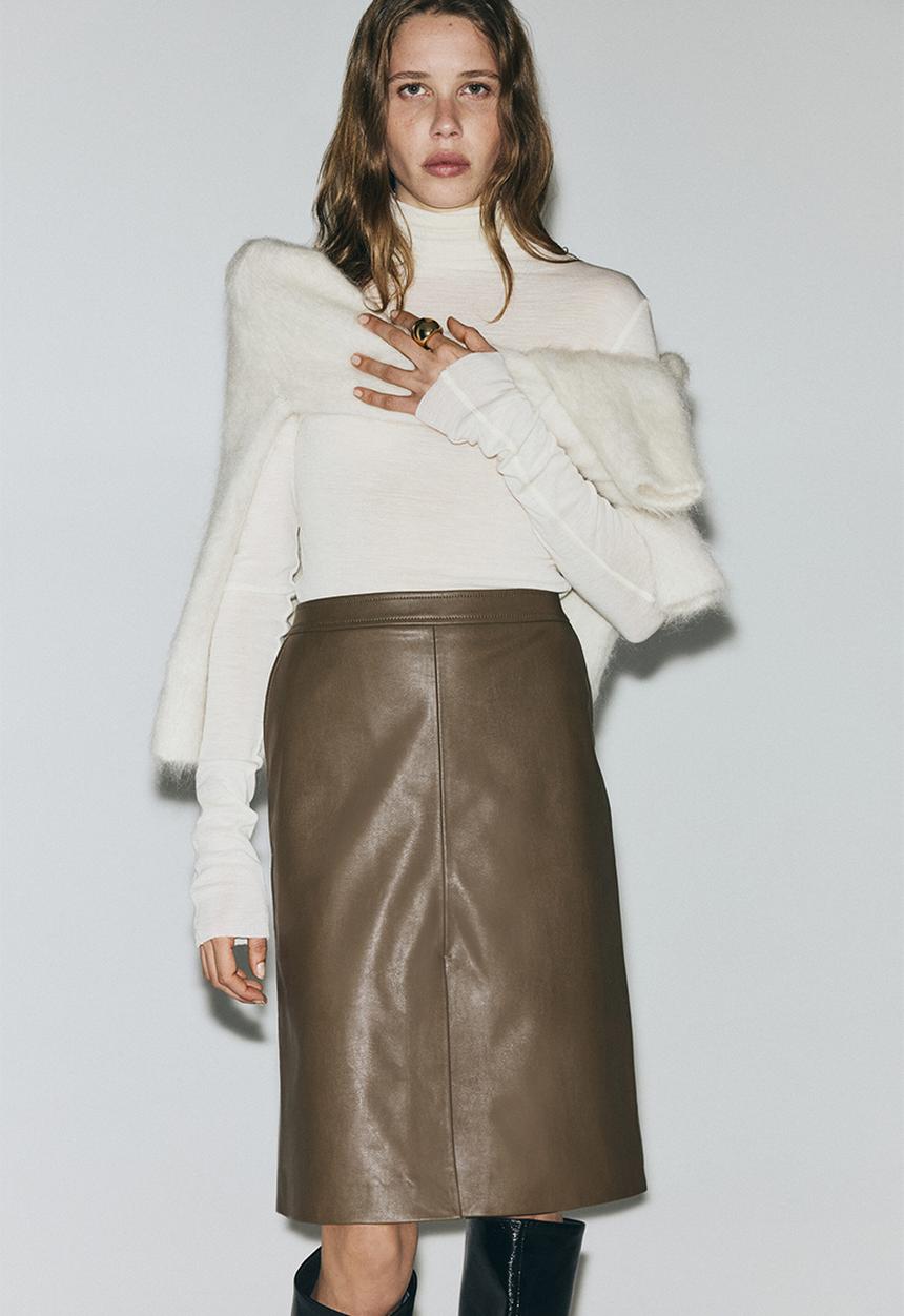 H&M - Pencil skirt - brown