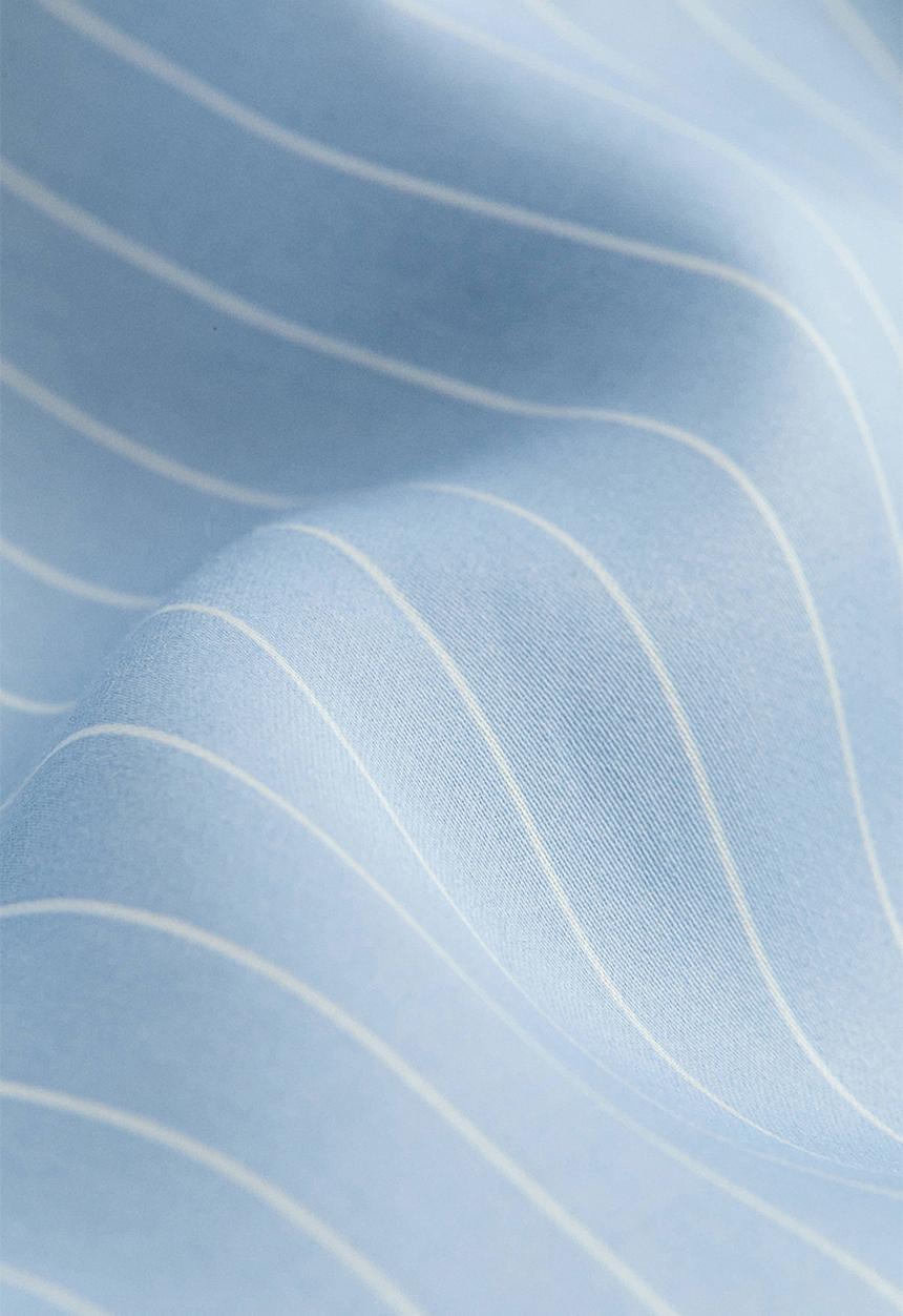 H&M - Lyocell pyjamas - light blue/pinstriped