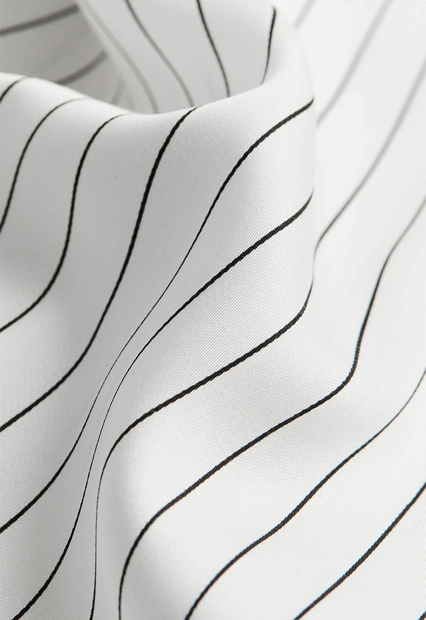 H&M - Lyocell pyjamas - white/pinstriped