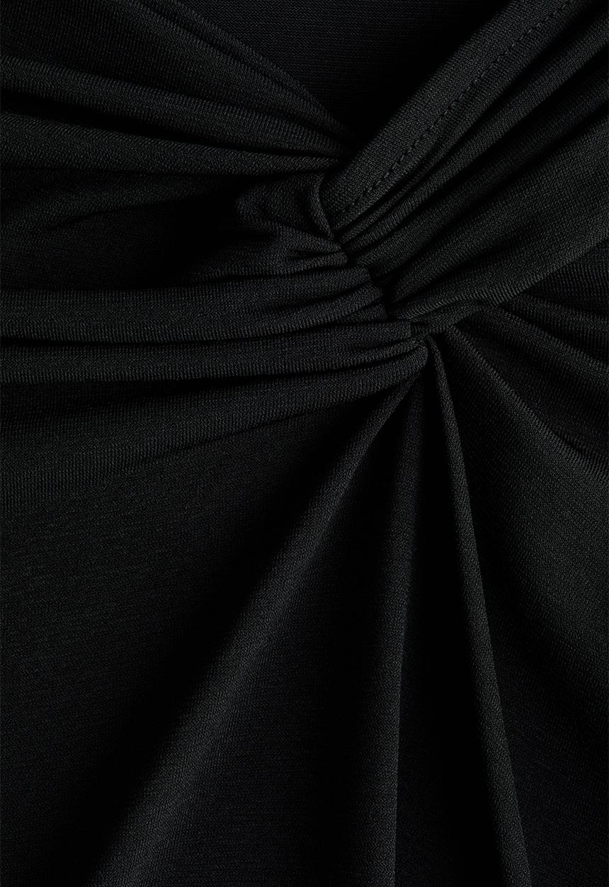 H&M - Twist-detail top - black