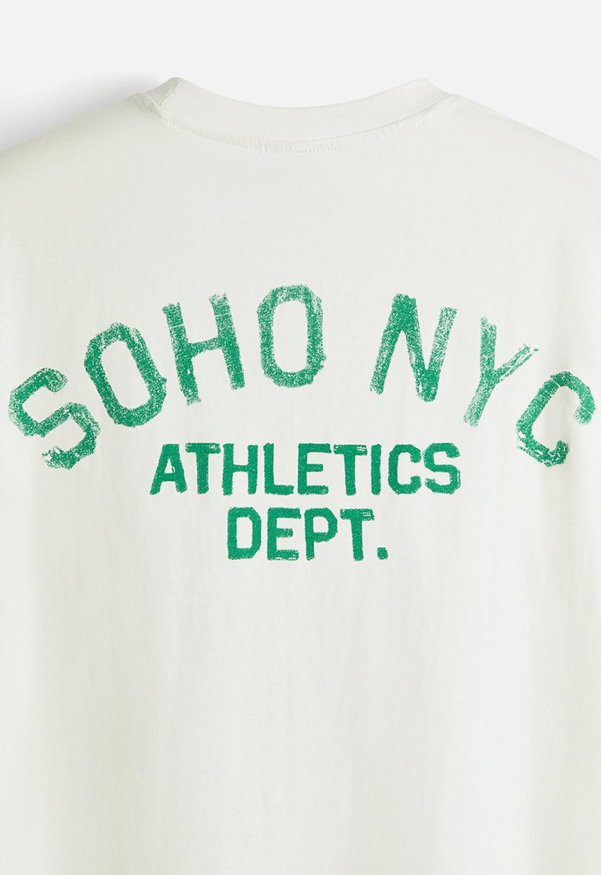 H&M - Loose fit printed t-shirt - white/soho