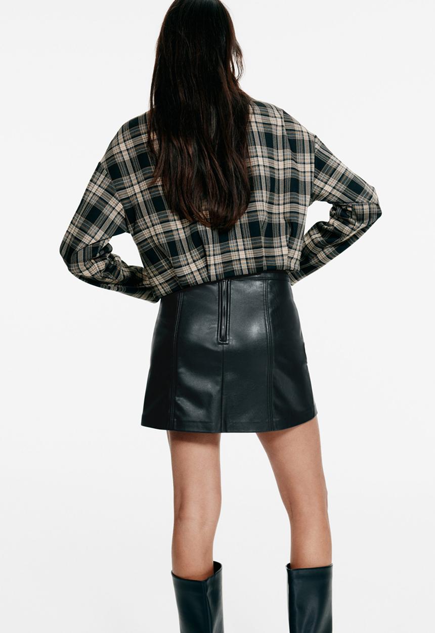 H&M - A-line mini skirt - black
