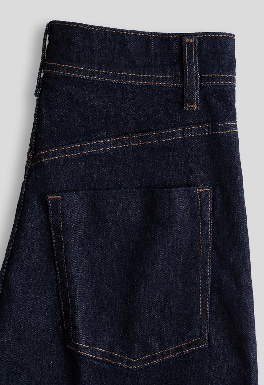 H&M - Wide high jeans - dark denim blue