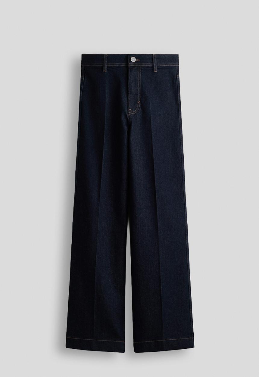 H&M - Wide high jeans - dark denim blue