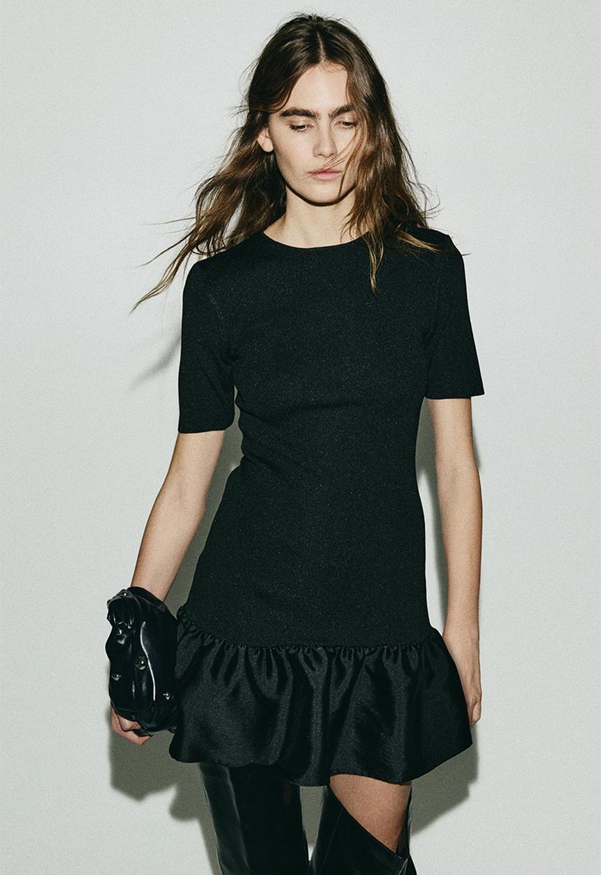 H&M - Knitted dress - black