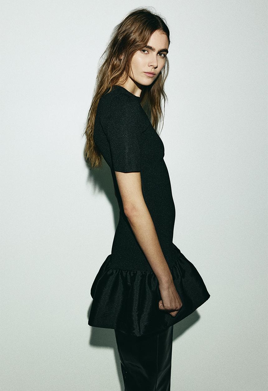 H&M - Knitted dress - black