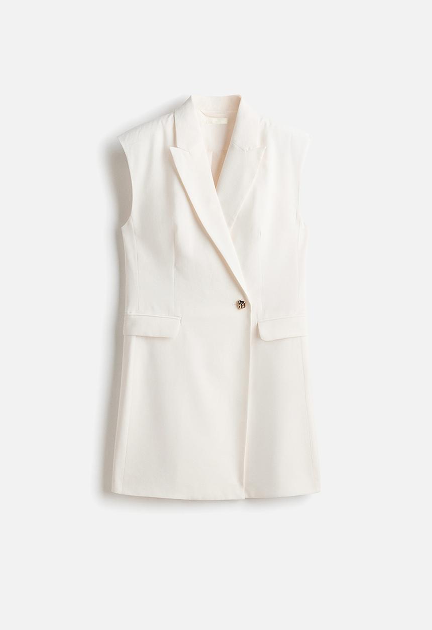 H&M - Double-breasted blazer dress - white