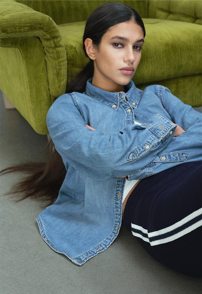 H&M - Denim shirt - denim blue