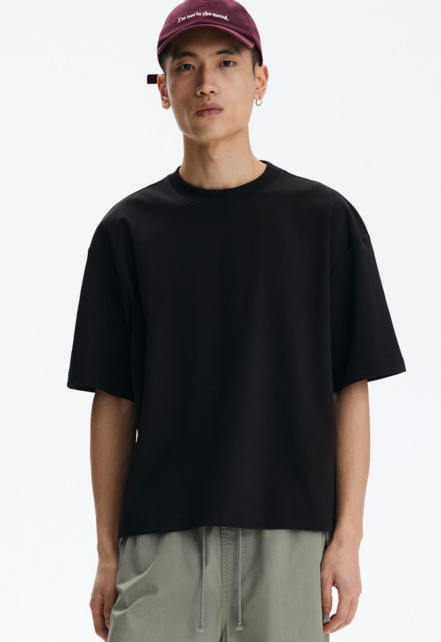 Oversized fit t-shirt - black - 1318075002