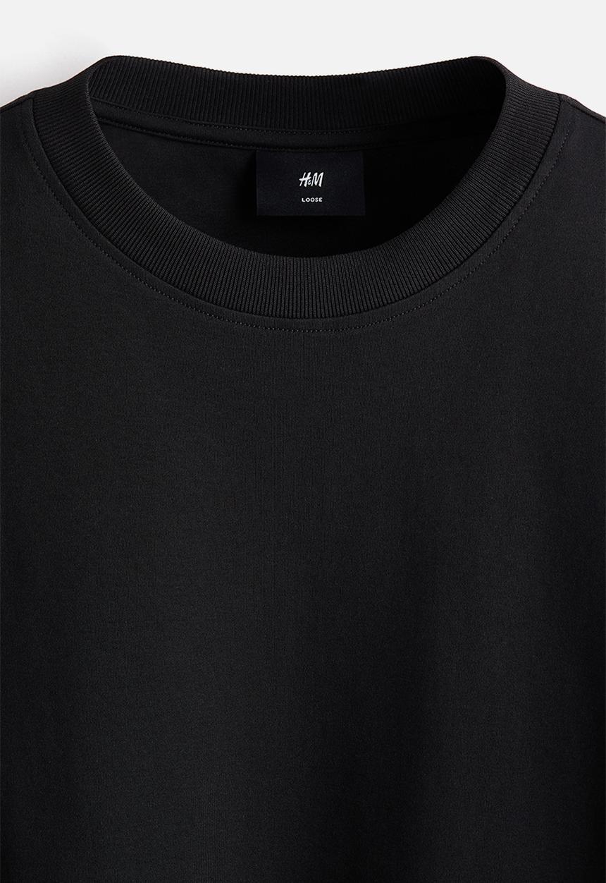 H&M - Oversized fit t-shirt - black