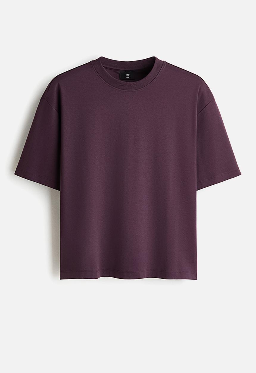 H&M - Oversized fit t-shirt - dark purple