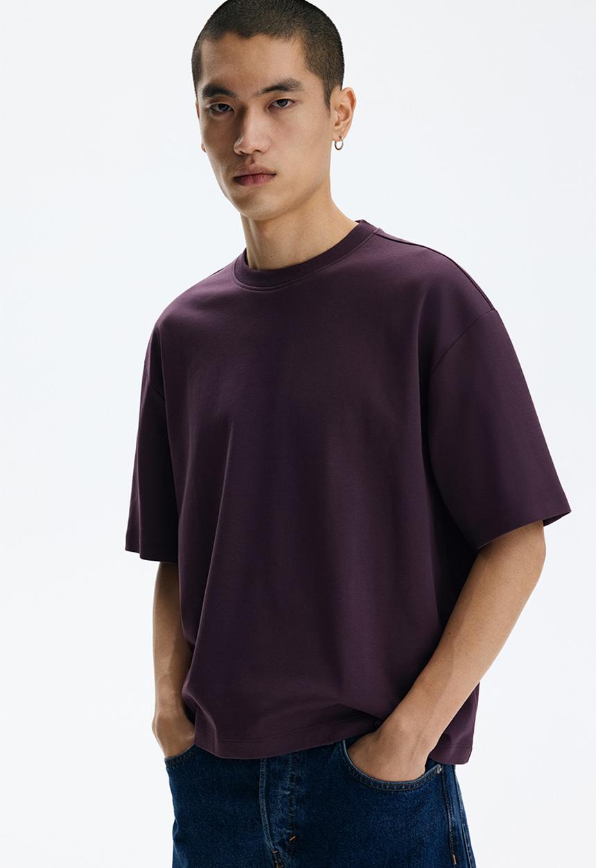 H&M - Oversized fit t-shirt - dark purple