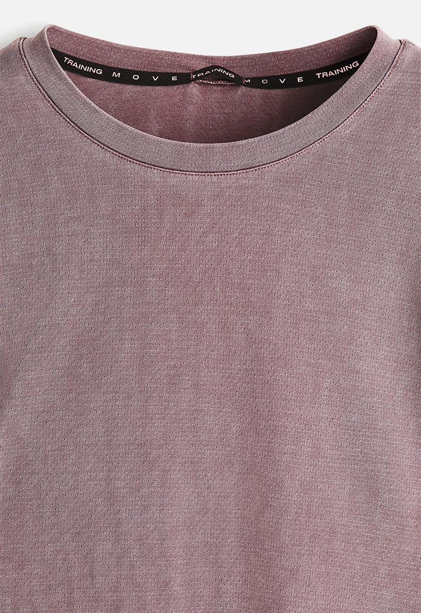 H&M - Regular fit long-sleeve sports top with drymove - dusty purple
