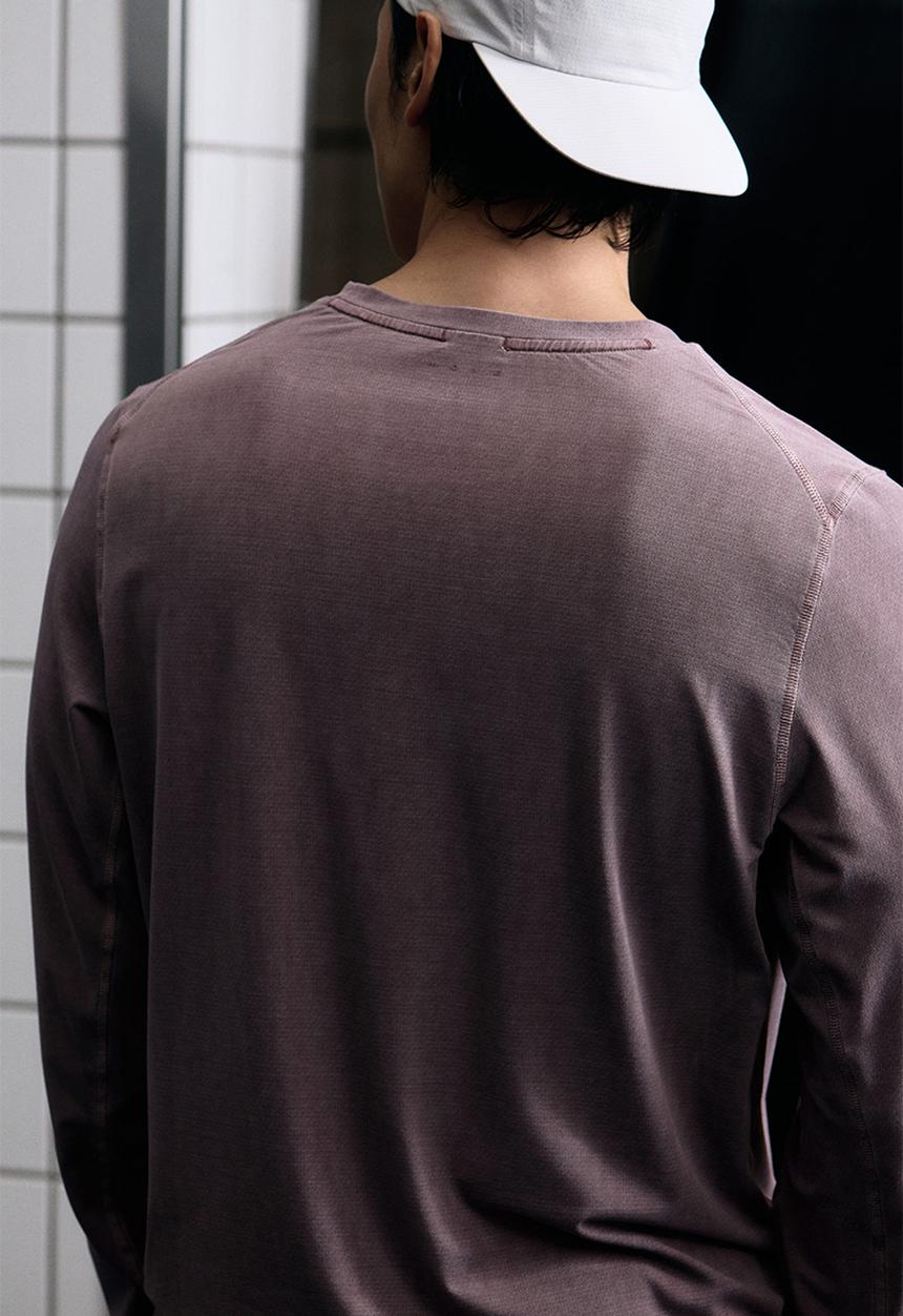 H&M - Regular fit long-sleeve sports top with drymove - dusty purple