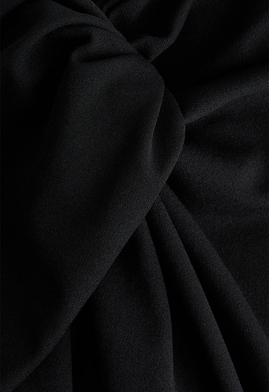 H&M - Twisted-detail trousers - black