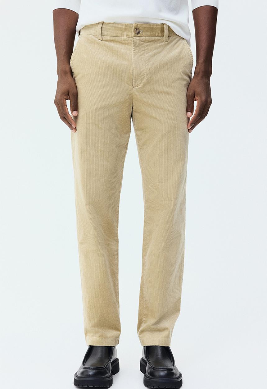 H&M - Regular fit corduroy trousers - beige