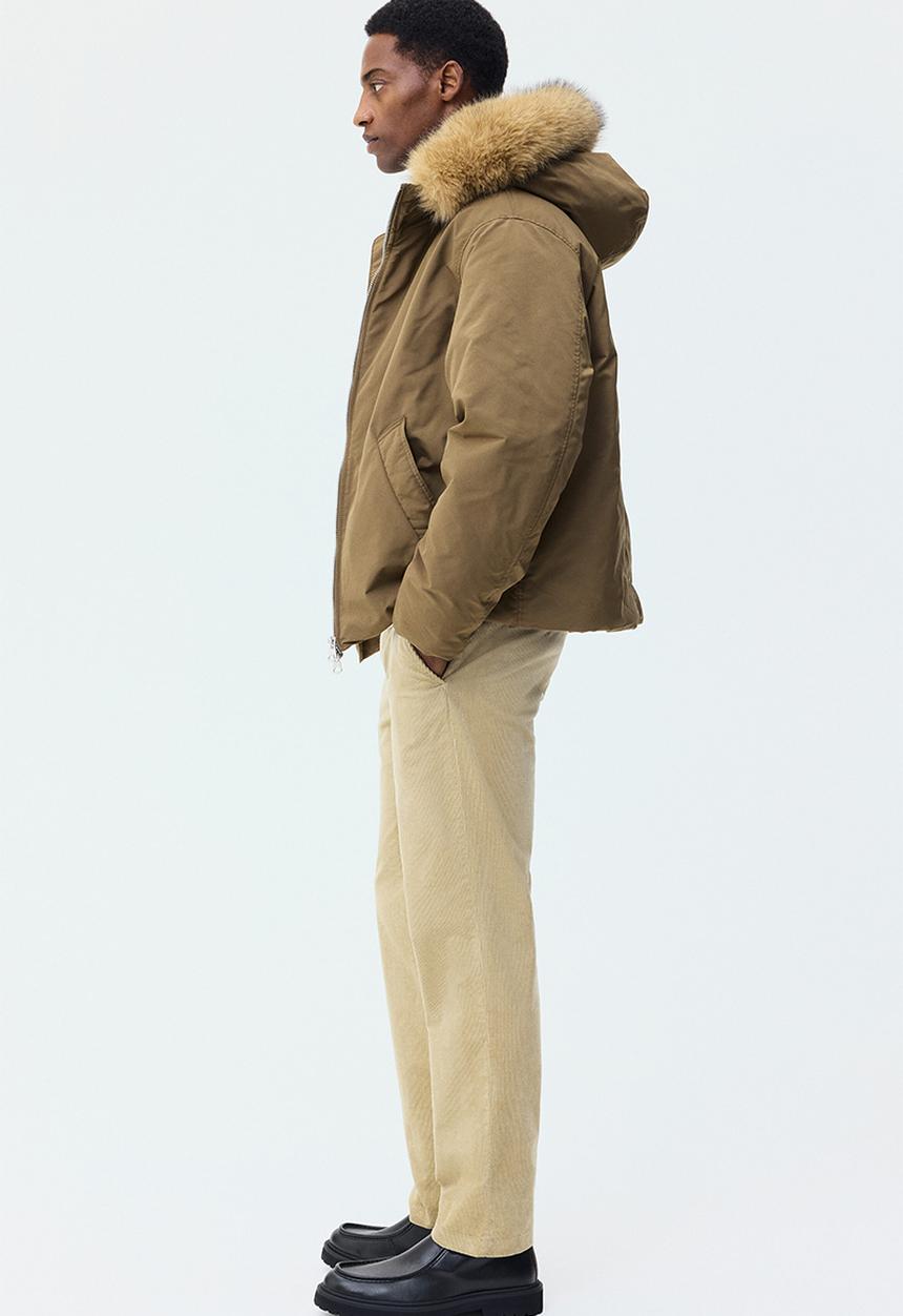 H&M - Regular fit corduroy trousers - beige