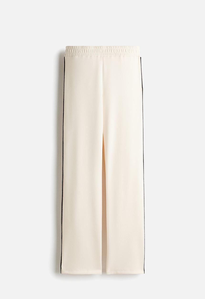 H&M - Pull-on scuba trousers - cream