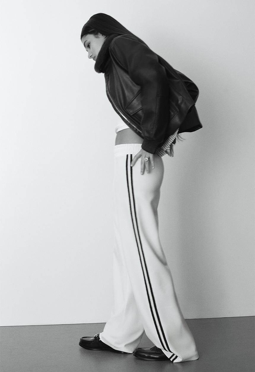 H&M - Pull-on scuba trousers - cream