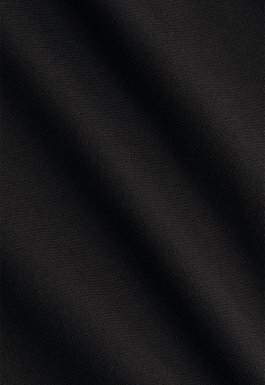 H&M - Flared-skirt ponte di roma dress - black