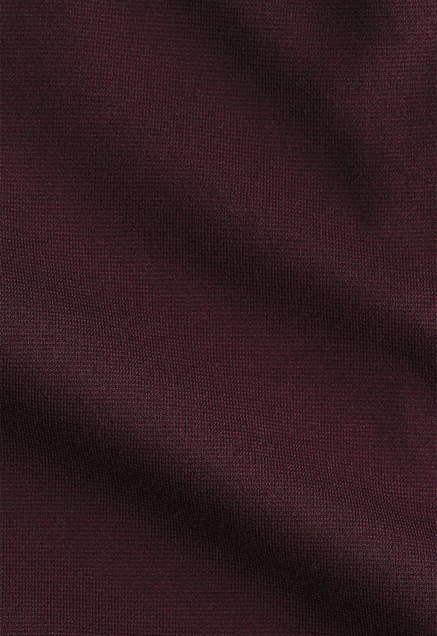 H&M - Flared-skirt ponte di roma dress - plum red