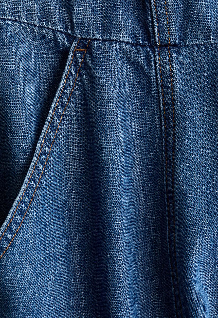 H&M - Denim shirt dress - denim blue