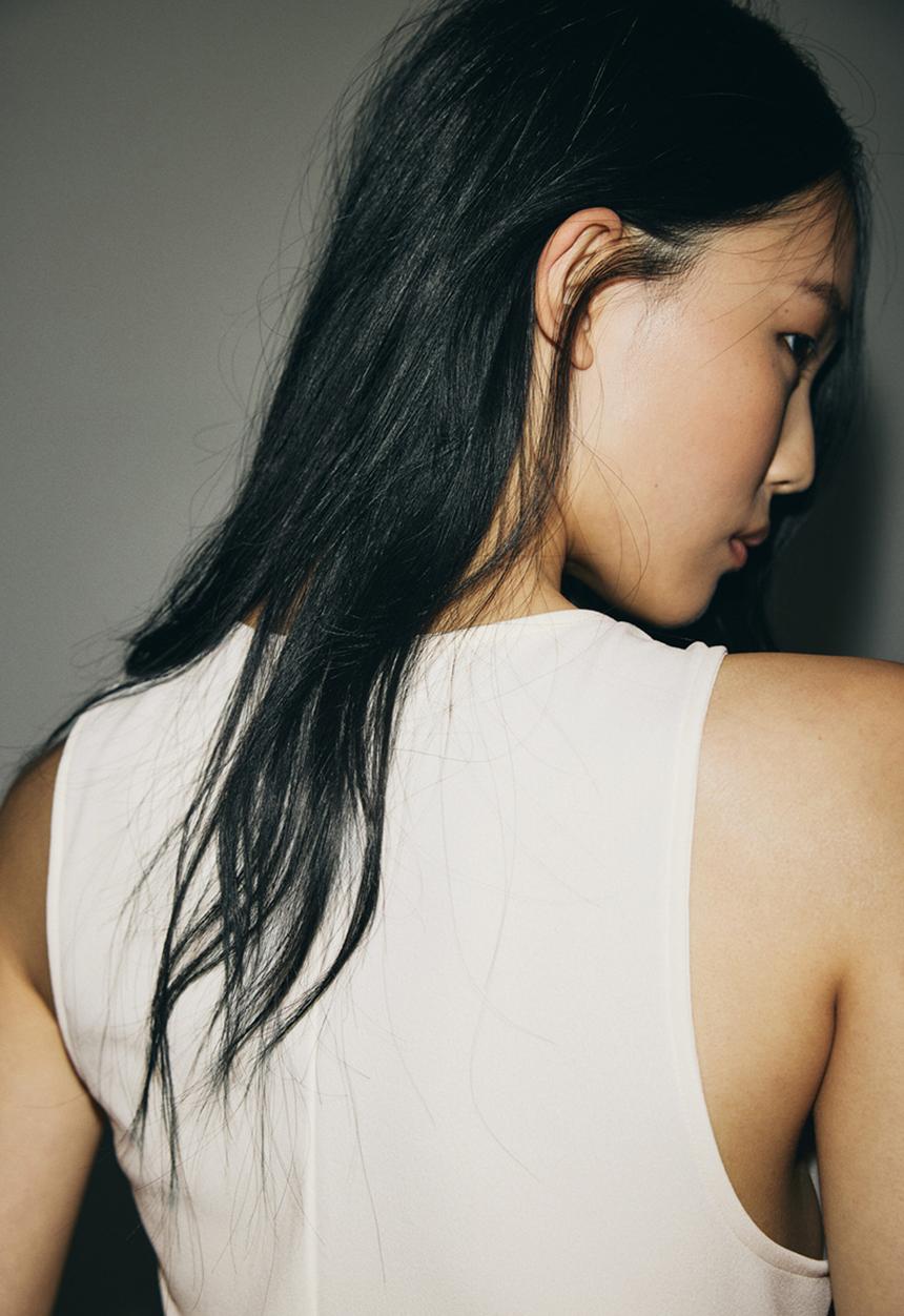 H&M - Cowl-neck vest top - cream