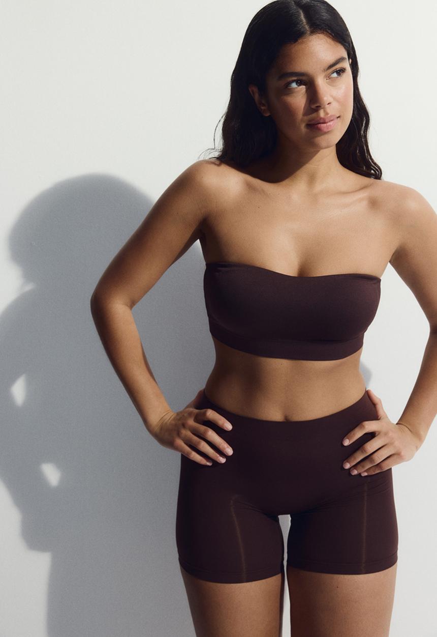 H&M - Seamless light shape bikers - dark brown