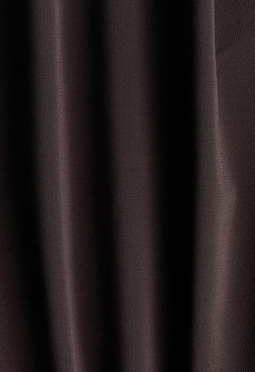H&M - Cowl-neck shoulder-pad body - dark brown