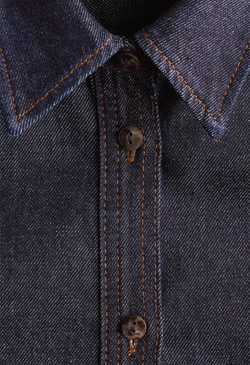 H&M - Denim shirt - dark denim blue