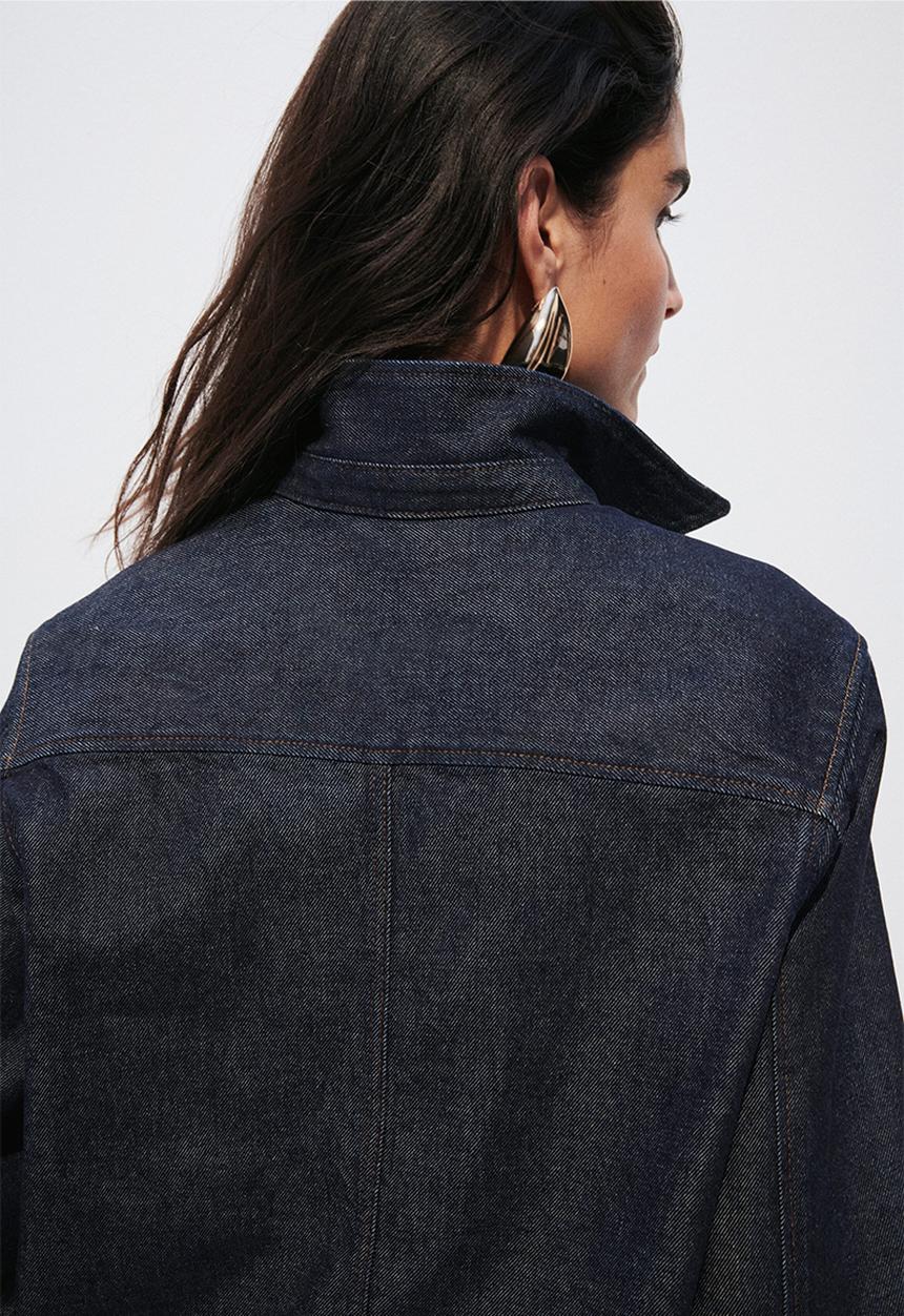 H&M - Denim shirt - dark denim blue