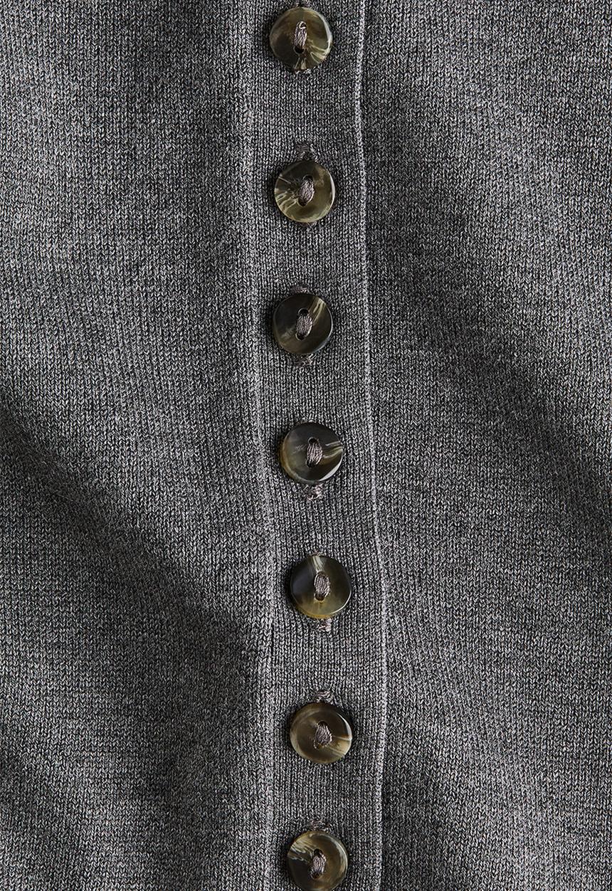 H&M - Fine-knit cardigan - grey marl