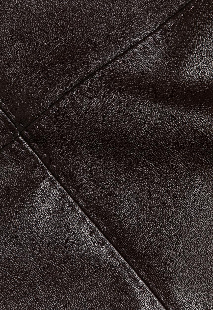 H&M - Coated pencil skirt - dark brown
