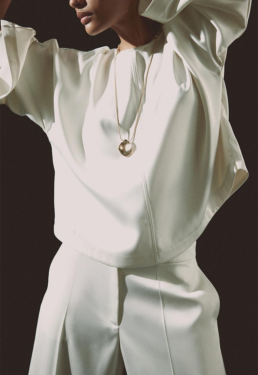 H&M - Loose-fit blouse - cream