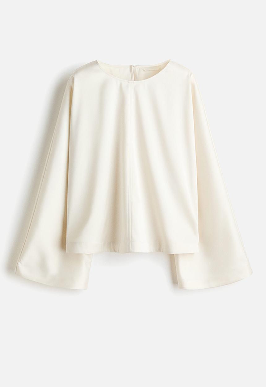 H&M - Loose-fit blouse - cream