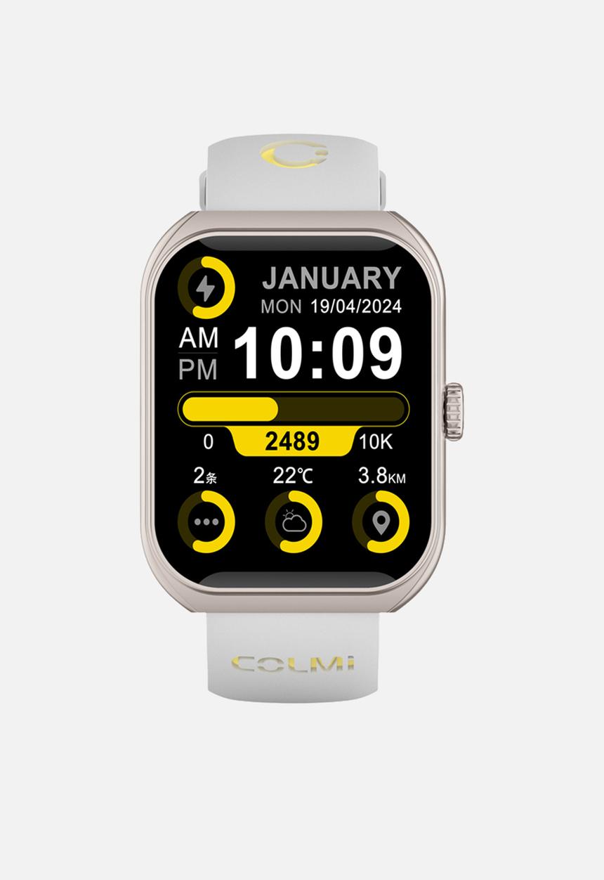 Colmi - COLMI P86 Smart Watch Two-color Strap Bands P86-SSY - Silver