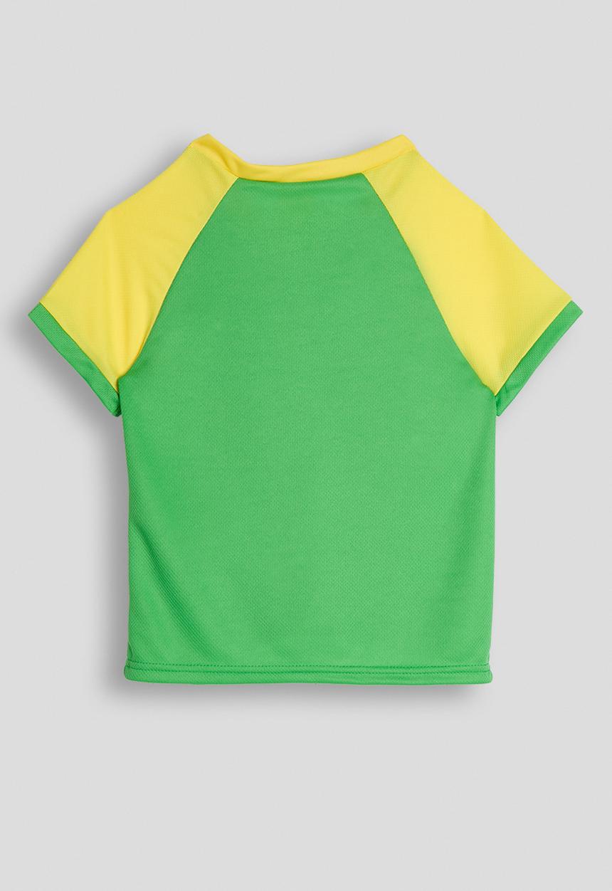 Pop Candy - V-neck short sleeve tee - green/gold