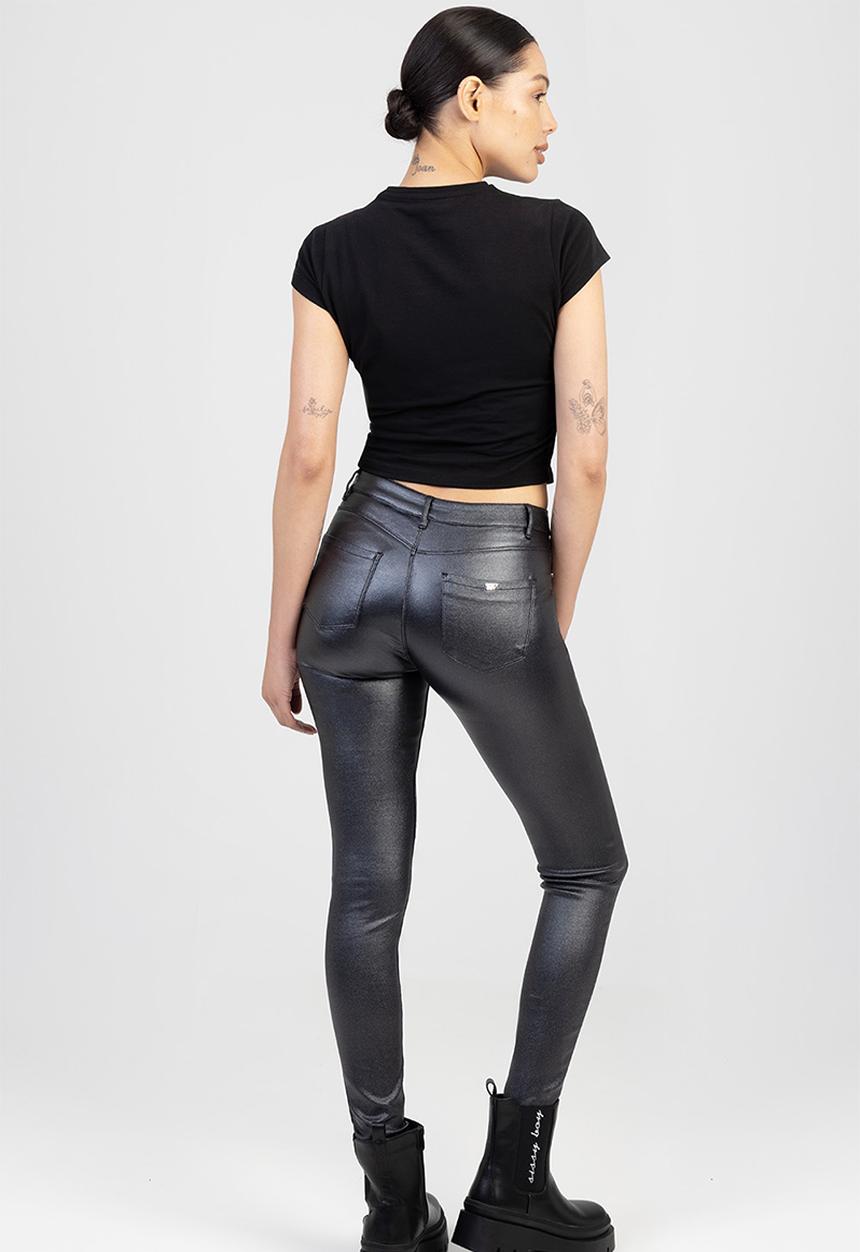 SISSY BOY - Riley Skinny Pants - Charcoal/Black