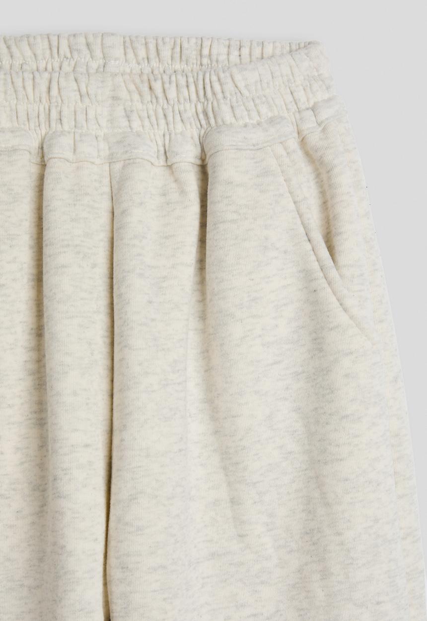 Pop Candy - Melange joggers - parchment white