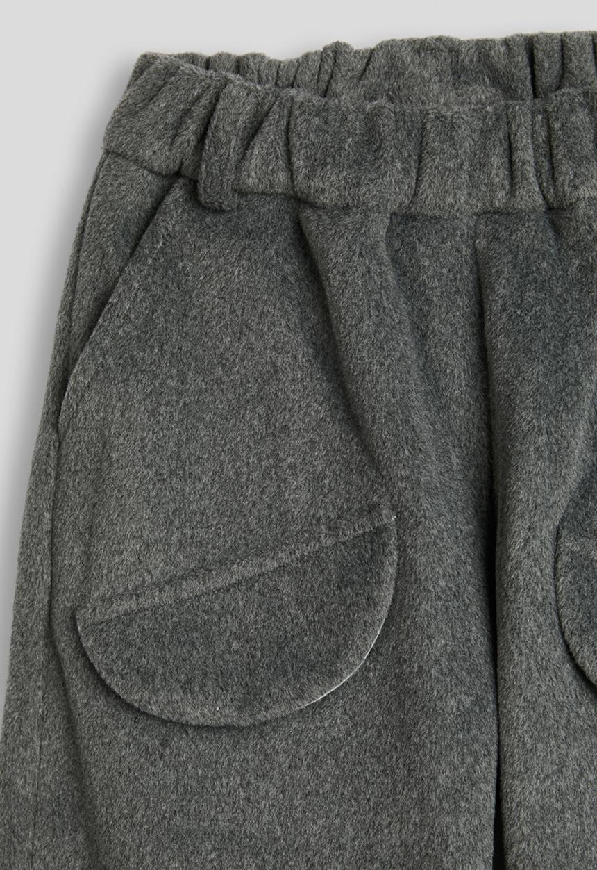 Pop Candy - Melton wide leg trousers - grey