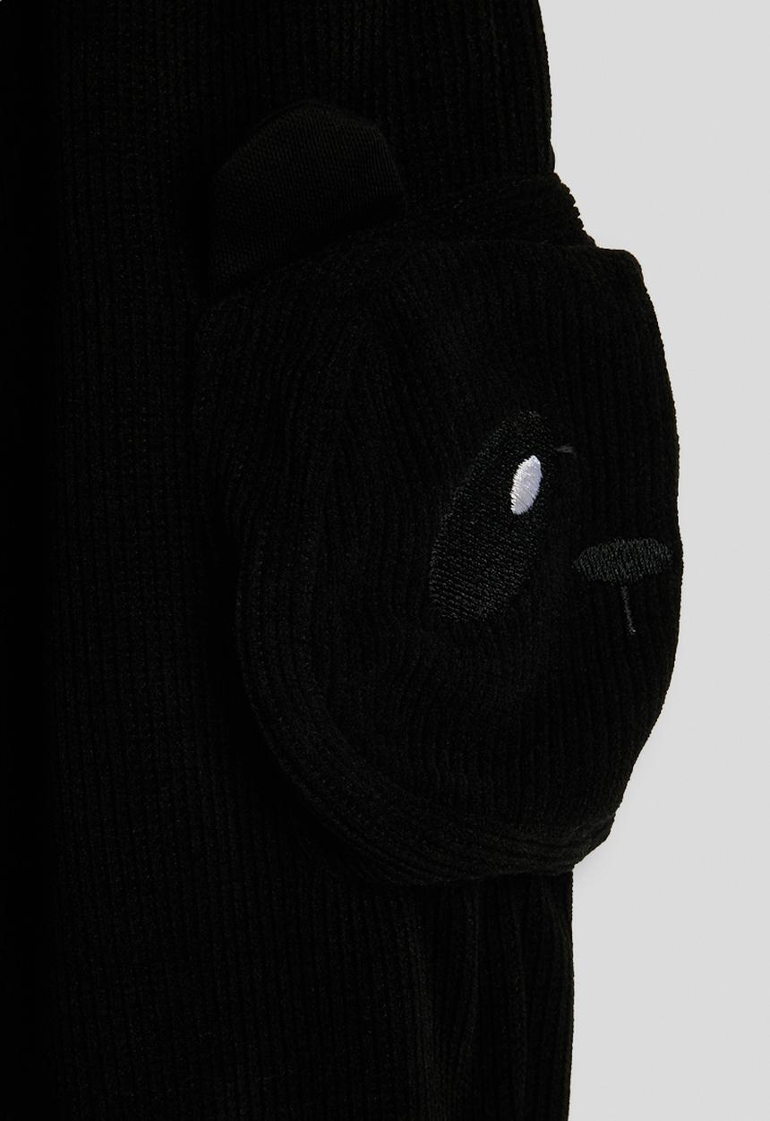Pop Candy - Panda pocket joggers - black