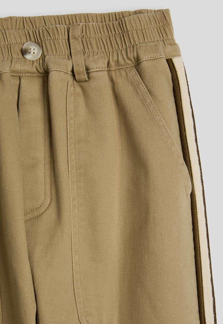 Pop Candy - Side stripe pants - khaki