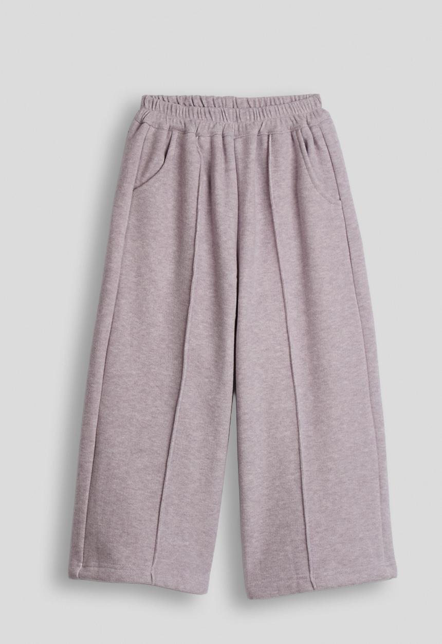 Pop Candy - Melange pintuck sweatpants - lilac