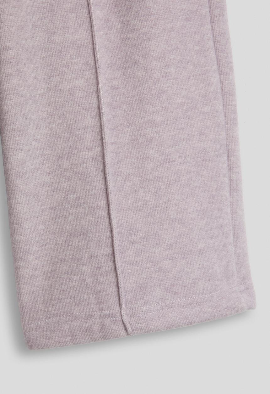 Pop Candy - Melange pintuck sweatpants - lilac